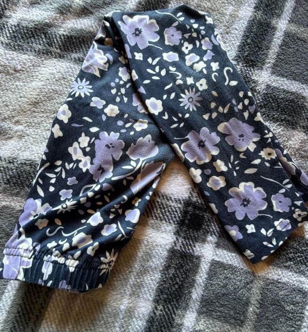Girls Floral Print Leggings Size 5Y